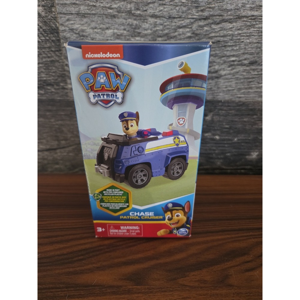 PAW Patrol Chase Chase's Transforming Police Cruiser W/Chase Figure New